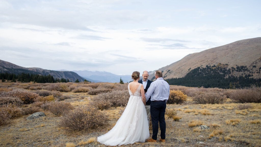 guanella pass elopement ceremony in fall